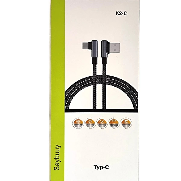کابل شارژ گیمینگ TYPE-C سی بای مدل SAYBUUY K2-C با گارانتی