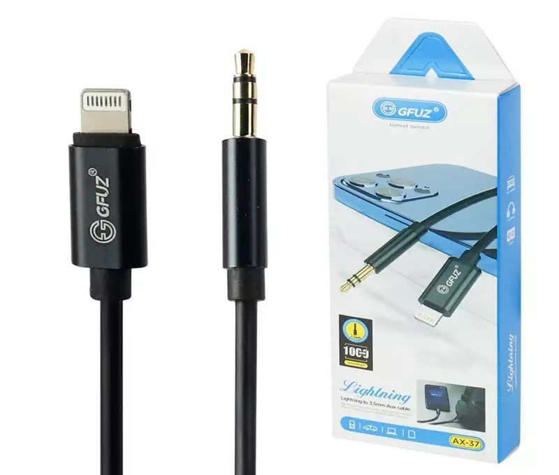 کابل AUX لایتنینگ به AUX مدل GFUZ AX-37